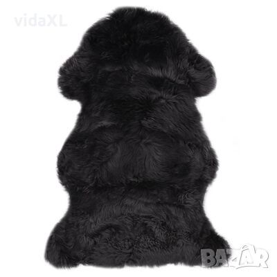 vidaXL Килим от овча кожа, 60х90 см, тъмносив（SKU:283878