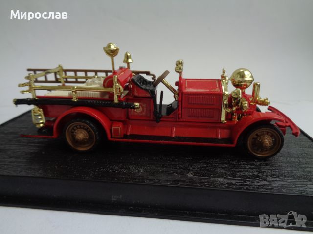  1:64 AHRENS FOX 1924 ПОЖАРНА ИГРАЧКА КОЛИЧКА МОДЕЛ, снимка 4 - Колекции - 46057435