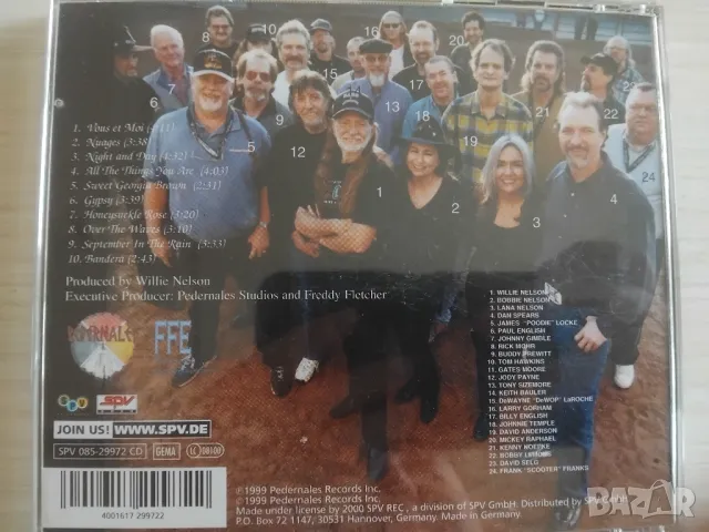 Willie Nelson ‎– Night And Day - оригинален диск музика, снимка 2 - CD дискове - 49406043