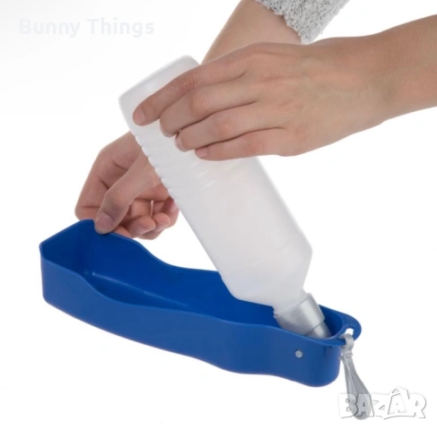 Шише за вода с поилка, снимка 4 - За кучета - 53407832