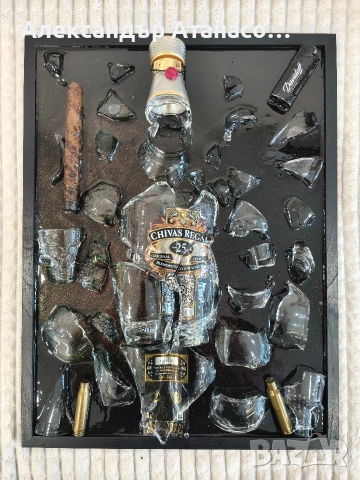 Картини с бутилки, снимка 10 - Декорация за дома - 50296302