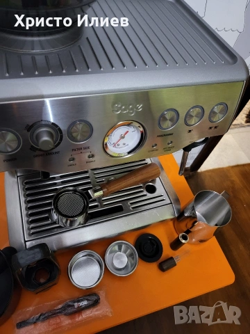 Еспресо машина SAGE Barista Express Кафемашина с кафемелачка, снимка 9 - Кафемашини - 53462949
