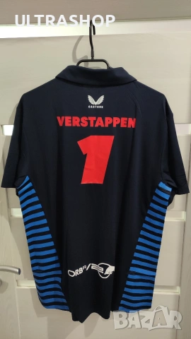 Нова мъжка поло тениска Formula 1 Max Verstappen L size , снимка 7 - Тениски - 54219876