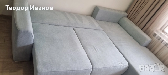 Ъглов диван(разтегателен), снимка 7 - Дивани и мека мебел - 52595030
