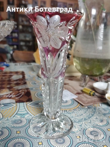 Немски оловен кристал старо производство , снимка 3 - Антикварни и старинни предмети - 53467162