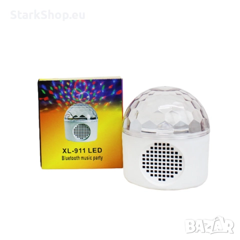 Преносима LED нощна диско лампа с Bluetooth колонка XL-911, снимка 5 - Bluetooth тонколони - 52546689