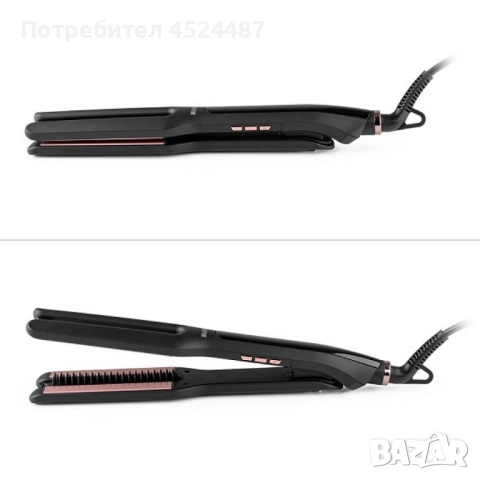 Преса за изправяне на коса с вграден насочващ гребен Muhler MHS-777, снимка 3 - Преси за коса - 52559538