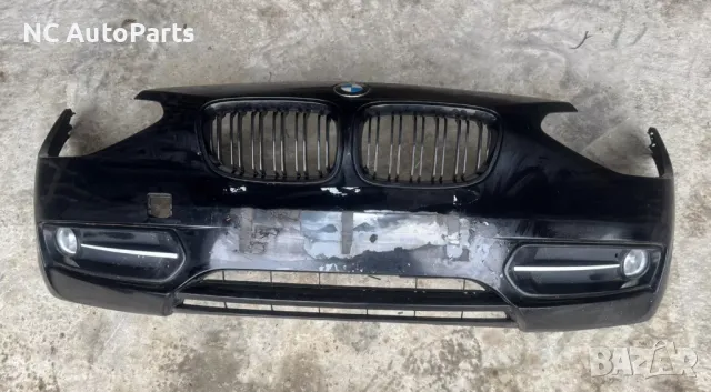 Предна броня черна ОРИГИНАЛНА за BMW БМВ 1 серия F20 F21 Sport 7272568 2014, снимка 1 - Части - 48296341