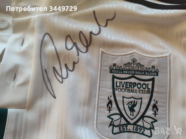 Оригинална тениска Ливърпул с автограф на Роби Фаулър, снимка 2 - Тениски - 54239032