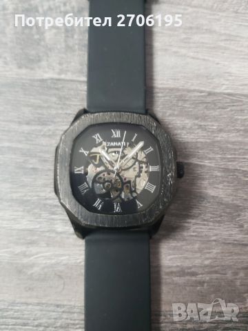 Автоматичен часовник Zenati (Skeleton) Von Klara-Ultimate Black, снимка 1 - Мъжки - 45582714