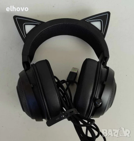 Геймърски слушалки Razer Kraken Kitty, снимка 2 - Слушалки за компютър - 50454215