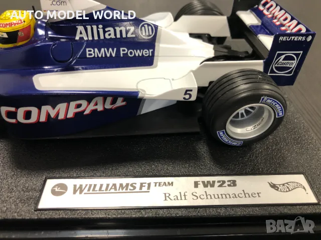 Метална колекционерска количка HOT WHEELSF1 BMW Willams FW 23 1:18, снимка 3 - Колекции - 46970471