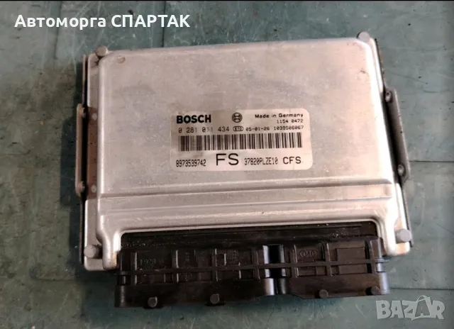 компютър ДВИГАТЕЛ HONDA CIVIC 1.7 CDTI BOSCH 0281011434, 8973539741 FS, 37820PLZE10 CFS, 1039S04332, снимка 2 - Части - 47135382