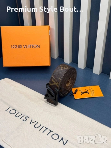 Колани Louis Vuitton от естествена кожа в кутия 3см, снимка 16 - Колани - 53933837