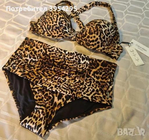 Продавам марков леопардов бански *Calvin Klein* , снимка 5 - Бански костюми - 54281899