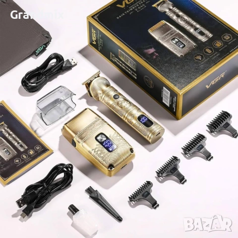 Професионален комплект тример и самобръсначка 2в1 VGR, снимка 3 - Друго оборудване - 53501339