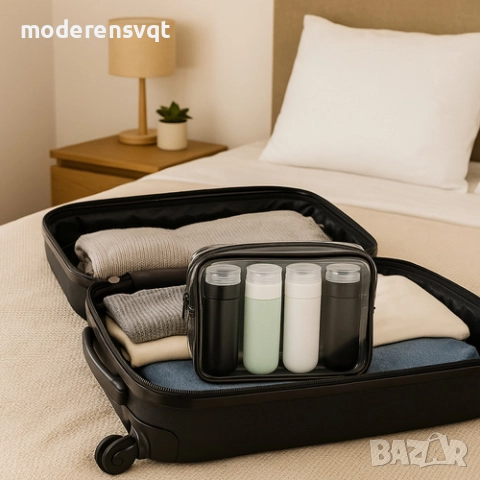 Козметична чанта за пътуване самолет с контейнери, снимка 6 - Други - 51655152