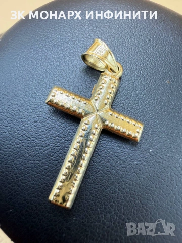 Златен кръст /585/, снимка 7 - Колиета, медальони, синджири - 53620190