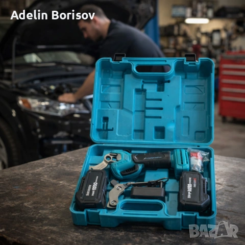 Комплект акумулаторна ножица 3" и резервен нож 36V 8A, снимка 6 - Други инструменти - 53781177