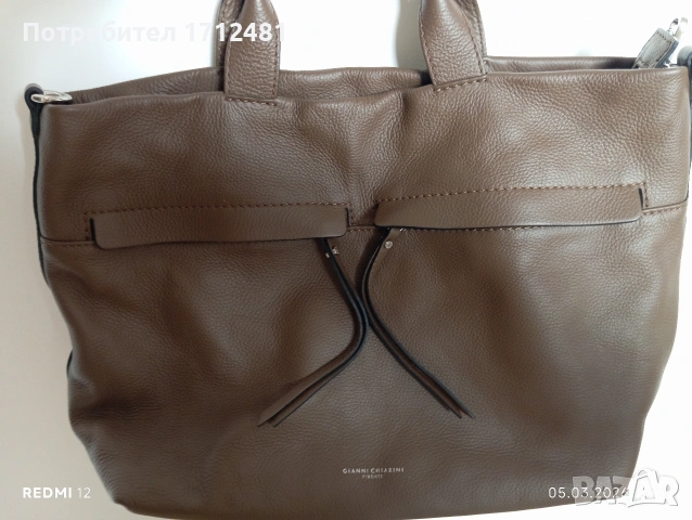 Gianni Charini кожена чанта , снимка 9 - Чанти - 53720063