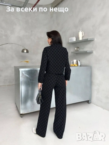 Gucci Дамски Черен Комплект Гучи Код E1179, снимка 2 - Комплекти - 53226898