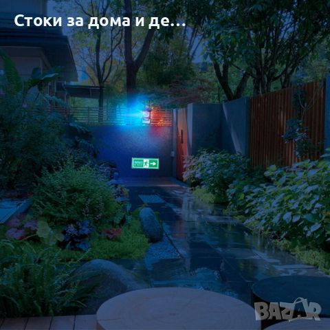 ✨ LED СОЛАРЕН ПРОЖЕКТОР С ЦВЕТНО ОСВЕТЛЕНИЕ, снимка 9 - Соларни лампи - 45375738