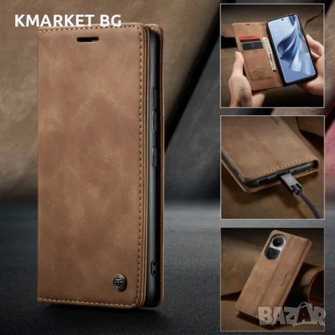 Oppo Reno12 Pro 5G CASEME Magnetic Wallet Кожен Калъф и Протектор, снимка 9 - Калъфи, кейсове - 48253881