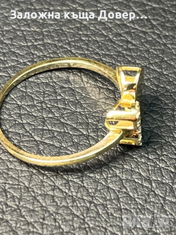Златен пръстен уникален пеперуда ЧИСТО НОВ Gold prasten zlaten zlato, снимка 4 - Пръстени - 53100617
