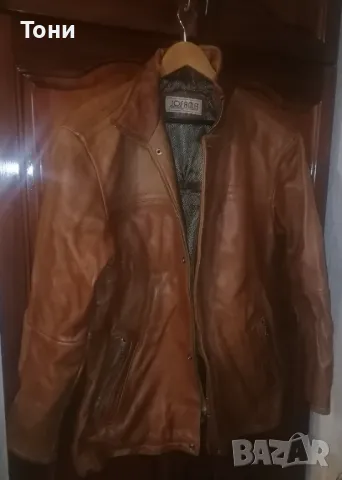 Ново Мъжко Яке Изцяло от Естествена Кожа L, снимка 4 - Якета - 49734702