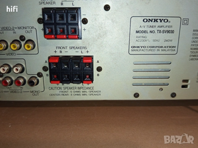 Стерео ресивър Onkyo TX-SV9030, снимка 5 - Ресийвъри, усилватели, смесителни пултове - 53878924