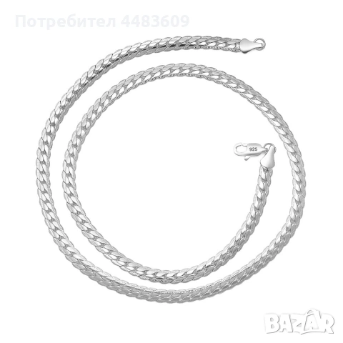 Сребърен Ланец , снимка 7 - Колиета, медальони, синджири - 53372786