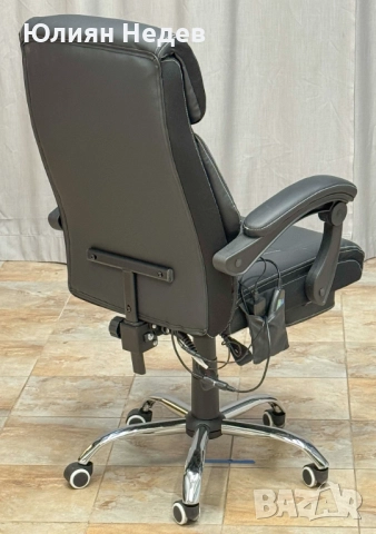 МАСАЖЕН ДИРЕКТОРСКИ СТОЛ ЧЕРЕН, снимка 2 - Столове - 52898765