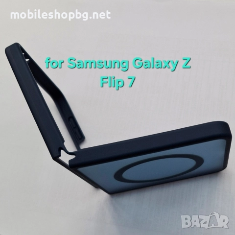 Samsung Galaxy Z Flip 7 калъф MagSafe матов син, снимка 4 - Калъфи, кейсове - 52462584