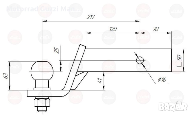 Теглич Westphalia Germany  за Renault Koleos 4x4,2008-, снимка 17 - Части - 51957249