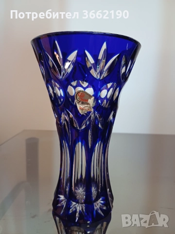 Сет от две кристални вази, снимка 3 - Вази - 52778240