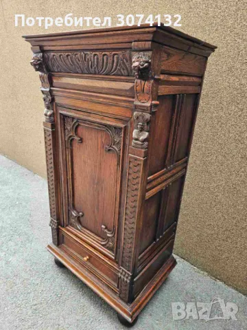 Уникален шкаф с дърворезба, снимка 6 - Шкафове - 50224553