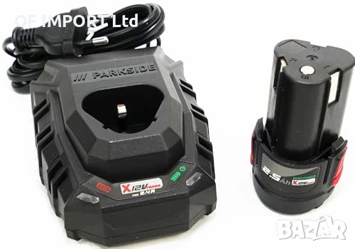 Комплект Акумулаторна Батерия PARKSIDE Performance PAPK 12 A1 2.5Ah със Зарядно Устройство, снимка 2 - Други инструменти - 51191874