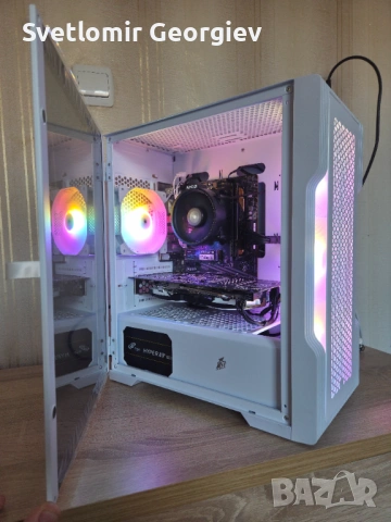 Геймърски компютър Ryzen 5 5500 / RX 580 8GB / 16GB RAM / 512GB NVMe, снимка 2 - Геймърски - 53683708