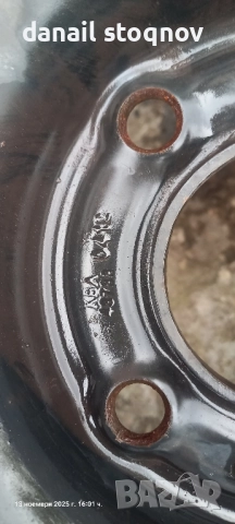 Оригинални желязни джанти за Ситроен 3 броя , снимка 3 - Гуми и джанти - 52456940