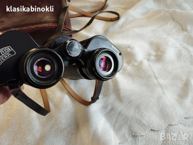 ТОП Немски Бинокъл Carl Zeiss Jena JENOPTEM-MULTI-COATED -10 х 50W-ГДР, снимка 4 - Екипировка - 53889539