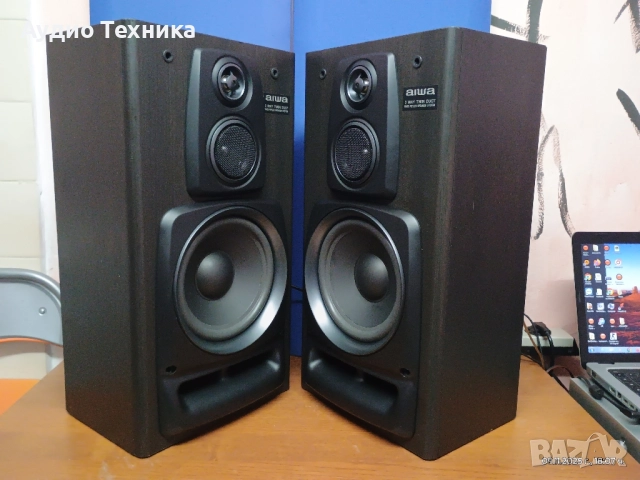 Трилентови тонколони AIWA SX-Z9300 Прекрасен звук и супер бас! Изпращам видео. , снимка 8 - Тонколони - 52371601