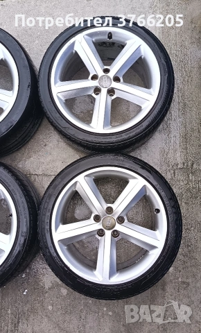 18ки джанти 5х112 за Audi с гуми., снимка 2 - Гуми и джанти - 53572123