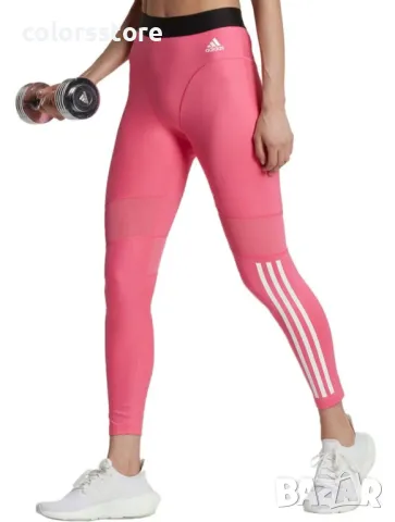 ADIDAS Hyperglam 3-Stripes 7/8 Leggings Pink, снимка 3 - Клинове - 47148466