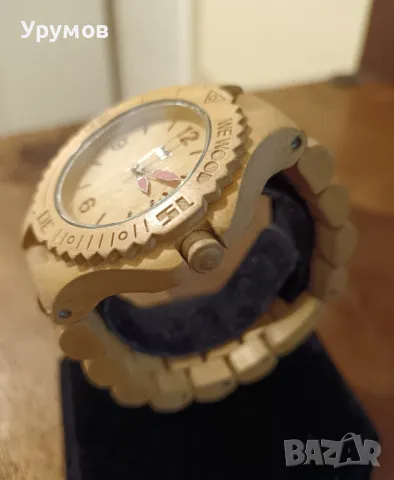 Винтидж дървен часовник WE WOOD E13-188, снимка 3 - Дамски - 49967510