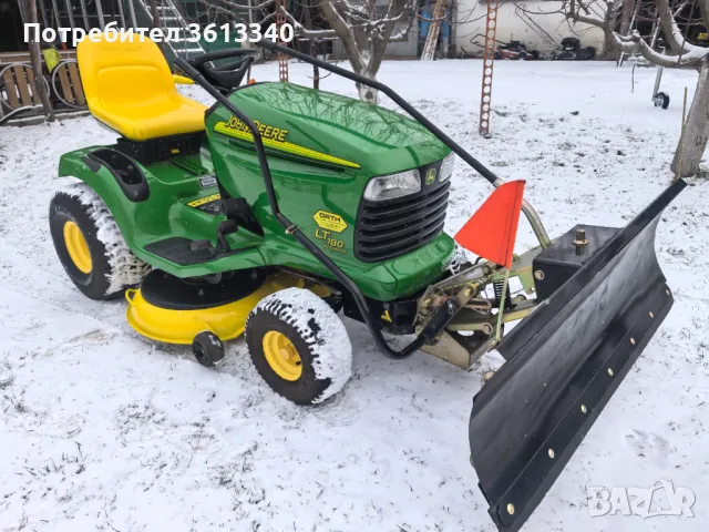 КАТО НОВА!! JOHN DEERE LT 180 KOHLER 23 к. с. ТРАКТОРНА КОСАЧКА ТРАКТОР , снимка 3 - Градинска техника - 49411754