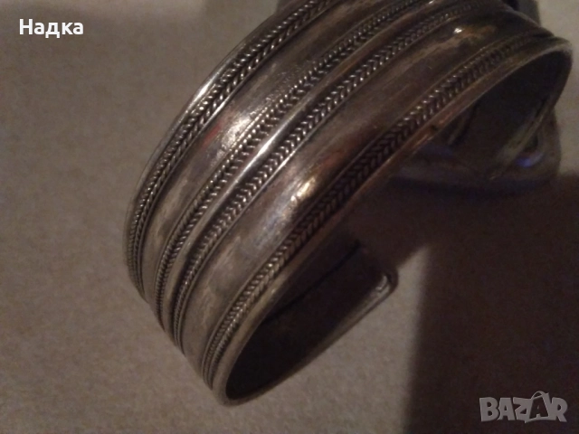 Дамска сребърна гривна, снимка 5 - Гривни - 52204354