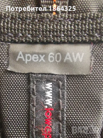 Lowepro Apex 60 AW Отлично състояние!, снимка 3 - Чанти, стативи, аксесоари - 52374709