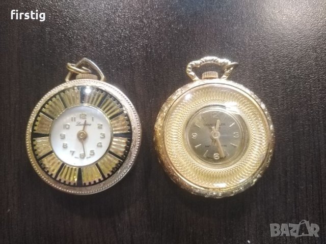 Два броя Дамски Швейцарски Джобни Часовника , снимка 2 - Дамски - 46376011