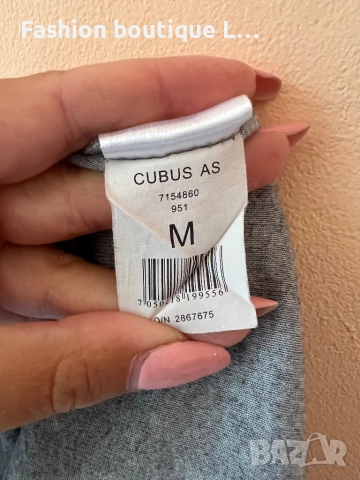 Сиви плюшени бермуди панталонки М размер с ластик в кръста 80% памук 🩶, снимка 8 - Къси панталони и бермуди - 51846461