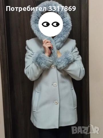 Дамско палто, дължина над коляното